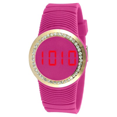 pink watch digital