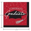 Creative Converting Graduate School Spirit Red Paper Beverage Napkins 108ct - 4 of 4