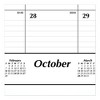 Academic Year Ruled Desk Pad, 21.75 x 17, White Sheets, Black Binding, Black Corners, 16-Month (Sept to Dec): 2024 to 2025 - 2 of 4