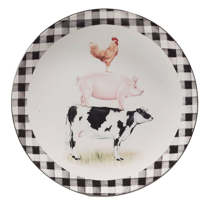 Set of 4 On the Farm Dinner Plates - Certified International, 3 of 5