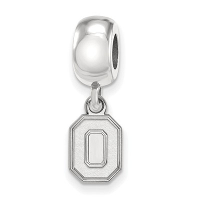 Black Bow Jewelry Sterling Silver Ohio State Buckeyes NCAA Bead Charm