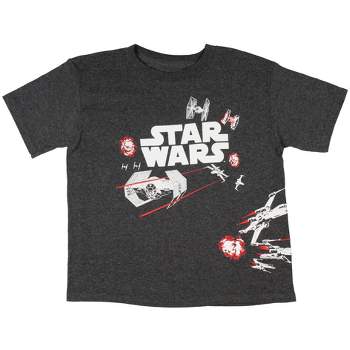 Star Wars Boy's Spaceship Battle Scene Logo T-Shirt