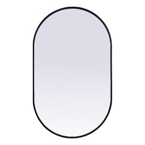 Elegant Lighting Metal Frame Oval Mirror 24x40 - 1 of 4