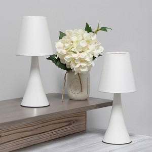 Creekwood Home 11.42" Chic and Contemporary Mini Touch Lamp with Shade - 1 of 4