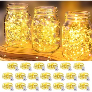 FAAYFIAN 20-Pack 7 ft 20-LED Mini Fairy Lights, Battery Operated String Lights with 3 Modes - 1 of 4