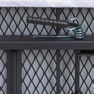 Ultra 63" Black and Gray 4-Leg Ironing Board with Cotton Cover