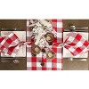 Dii Tango Red/White Buffalo Check Table Runner 14X72 - 4 of 4