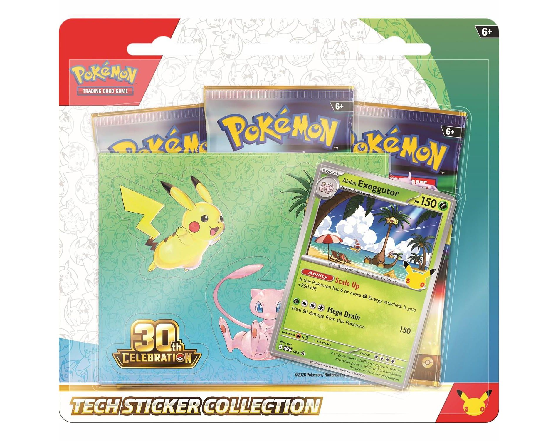 Pokemon TCG: 30th Celebration Tech Sticker Collection - Alolan Exeggutor
