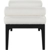 Meridian Furniture,Priscilla Linen Textured Fabric Bench - 4 of 4