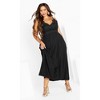 Women's Plus Size Martina Maxi Dress - black | CITY CHIC - 2 of 4