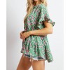 Women's Printed Smocked Top - DAVI & DANI - 2 of 4