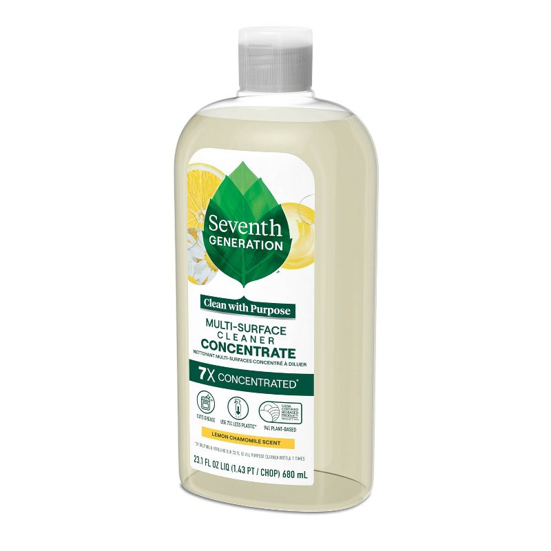 Seventh Generation Lemon Chamomile Multi-Surface Cleaner Concentrate - 23.1 fl oz, 4 of 12