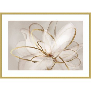 41" x 30" Transparent Beauty III Floral by Eva Watts Wood Framed Wall Art Print - Amanti Art: Modern Lithograph, Hardwood Frame - 1 of 4