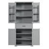 NicBex 72.2"/72" Bathroom Storage Cabinet with Doors and Drawer,Bathroom Floor Cabinet with Adjustable Shelves,Storage Cabinet for Kitchen,Office - 2 of 4