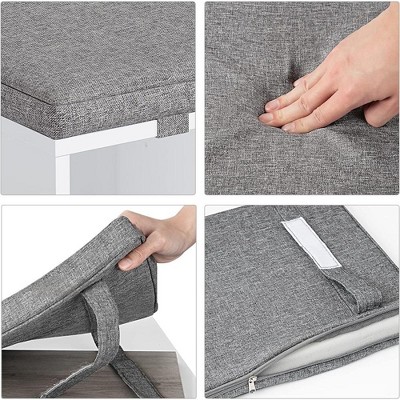 Shoe Change Stool with Cushioned Seat
