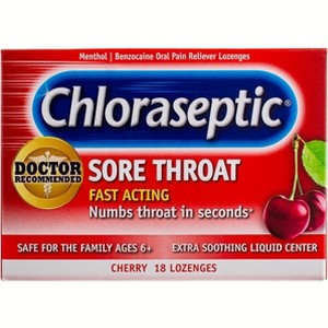 Chloraseptic Lozenge Cherry 18Ct - 1 of 4