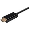 Monoprice Mini DisplayPort 1.2a to HDTV Cable - 6 Feet - Black | Supports Up to 4K Resolution And 3D Video - Select Series - 3 of 4