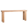 Gulches Rustic Console Table - Modern Farmhouse Design, Light Wood Finish, 77" for Entryway, Living Room - 3 of 4