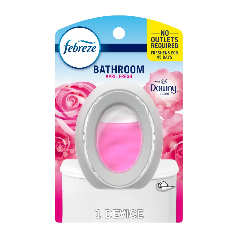 Photos - Air Freshener Febreze Bathroom Downy  - 0.25 fl oz: Oil, Fresh Scent, Non-Powered 