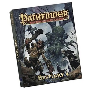 Pathfinder Roleplaying Game: Bestiary 4 Pocket Edition - by  Paizo Publishing (Paperback) - 1 of 1