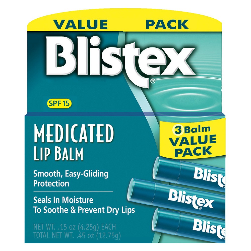 UPC 041388000466 product image for Blistex Medicated SPF 15 Lip Balm - 3ct/0.45oz | upcitemdb.com