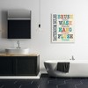 Stupell Industries Colorful Bathroom Rules Typog Canvas Art - 3 of 4
