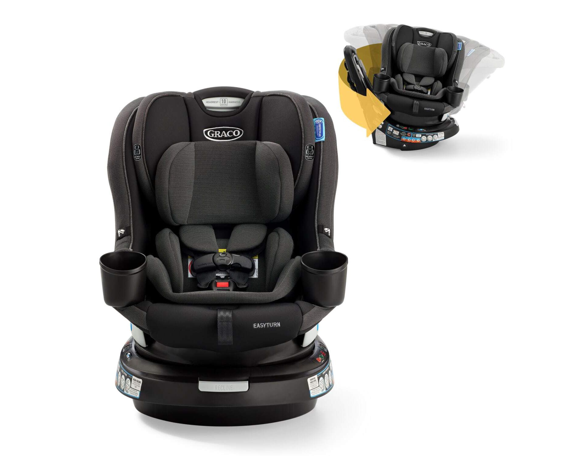 Graco EasyTurn 360 2-in-1 Rotating Convertible Turning Car Seat - Cyran