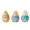 Jim Shore 2.5 Inch Bunny Eggs Mini Set/3 Heartwood Creek Figurines - 2 of 3