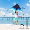Joyfy 2 Pack Large Gradient Delta Kite - Easy to Fly Giant Beach Kites with 328ft String for Kids and Adults, Ideal for Beach Activities & Outdoor Fun - 4 of 4