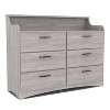 miBasics Dovecalm Transitional 6 Drawer Dresser with Shelf - 2 of 4