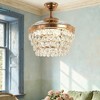Bella Depot 42" Modern Gold Crystal Ceiling Fan with Light and Remote - 2 of 4