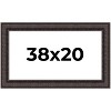 PosterPalooza | 3.5" Wide Ornate Brown Picture Frame - UV Acrylic, Backing Board, Hanging Hardware Included - 2 of 4