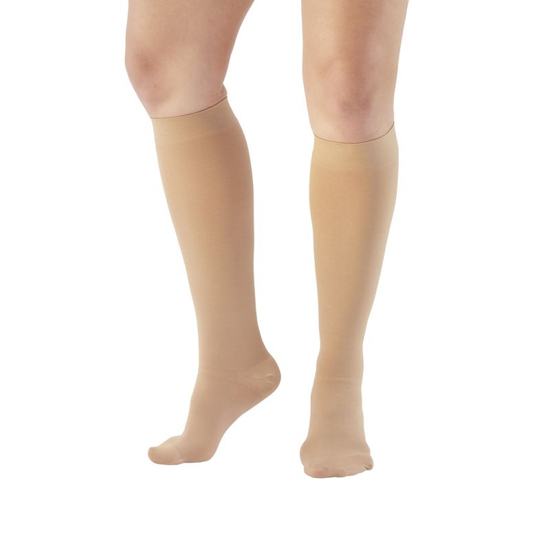 Ames Walker AW Style 200 Adult Wide-Short Medical Support 20-30 mmHg Compression Knee Highs, 1 of 5