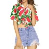 HAPPY BAY Button Down Shirt Casual Beach Party Blouse Shirt Summer Short Sleeve Tropical Vacation Dress Hawaiian Shirts Colorful - 2 of 4