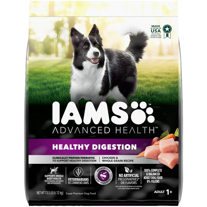 IAMS Advanced Chicken with Live Probiotics Adult Dry Dog Food, 1 of 8