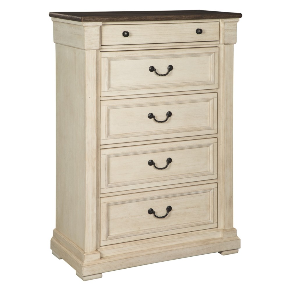 Bolanburg Five Drawer Chest Antique White - Signature Design by Ashley