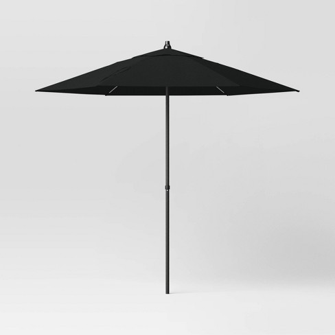 7.5' Round Outdoor Patio Market Umbrella Black - Room Essentials ...