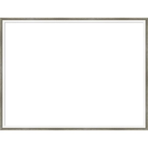 Amanti Art Lucie Silver White Framed Magnetic Dry Erase Board - 1 of 4
