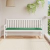vidaXL Garden Bench Cushion - Comfortable 70.9"x19.7"x1.2" Foam Fiber Filled Cushion with Oxford Polyester Fabric in Green for Outdoor Use - 2 of 4