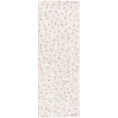 Hauteloom Cansu Pink & Cream Dotted Area Rug