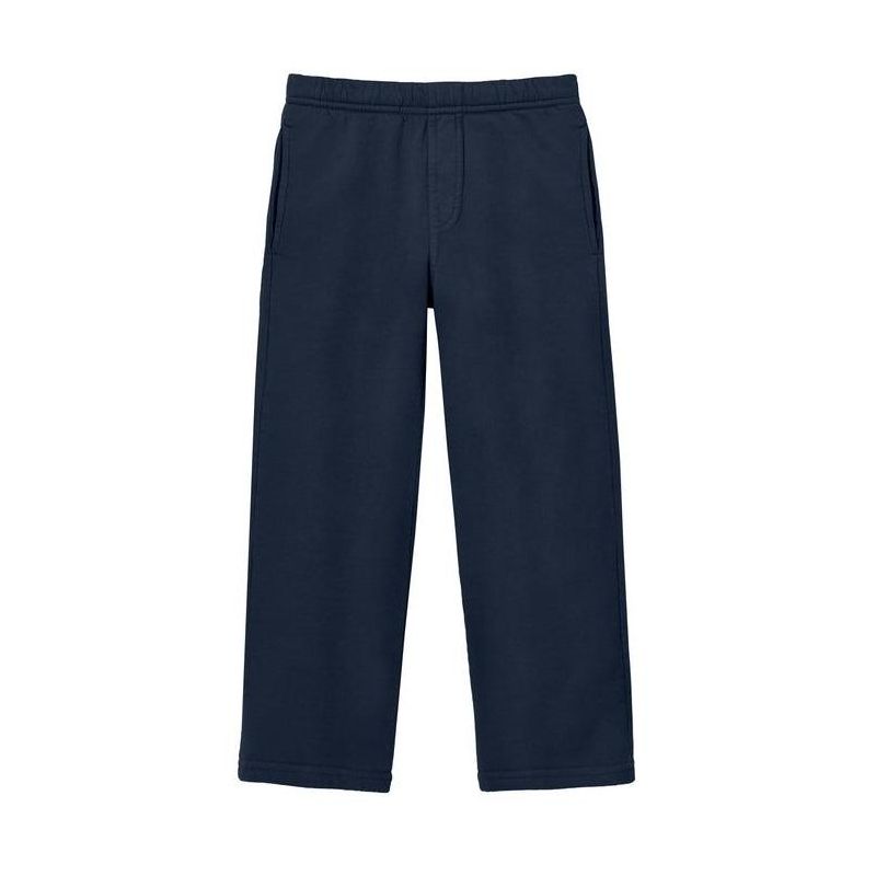 City Threads USA-Made Boys Soft Cotton Fleece Straight Leg Pocket Pant, 1 of 5