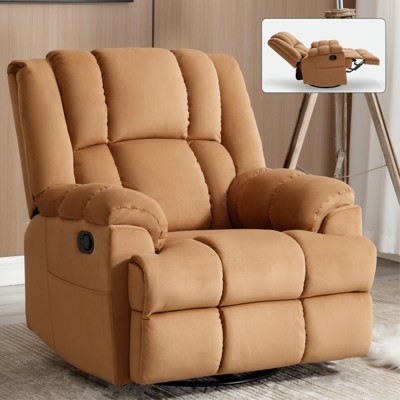 37.8"W Manual Recliner Chair, Swivel Chair with Rocker Function for Living Room - ModernLuxe