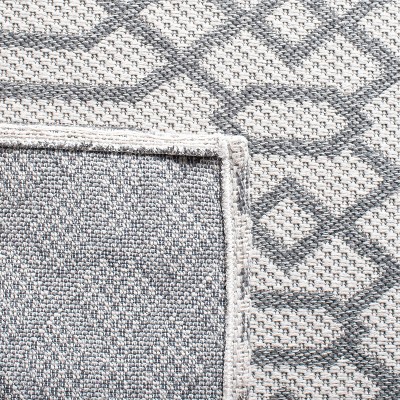 Augustine Anthracite & Light Grey Flatweave Viscose Runner Rug - 2' x 8'