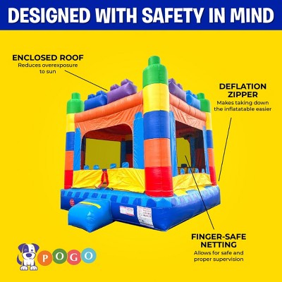 Colorful PVC Vinyl Inflatable Bounce House for Kids