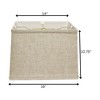 Vynxaria Retro Rectangle Lampshades 8x14x10x16 Inches, Softback Oatmeal - 4 of 4
