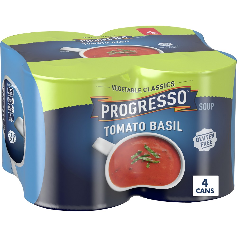 Progresso Gluten Free Vegetable Classic Tomato Basil Soup - 4pk / 76oz