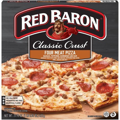 Red Baron Classic Four Meat Frozen Pizza - 21.95oz