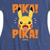 Girls' - Pokémon - Pika Pika Scared Fit & Flair Cap Sleeve Dress - 2 of 3
