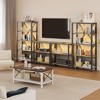3/4/5 Tier Bookshelf with LED Lights, Bookcase with Open Display Shelves - 4 of 4