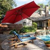 Costway 10ft Patio Umbrella Outdoor W/ 59 LBS Heavy-Duty Round Umbrella Stand - 3 of 4